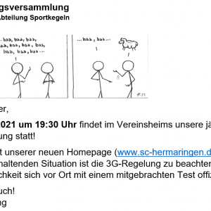 Einladung zur Abteilungsversammlung