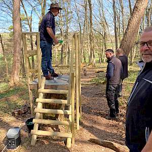 Parcoursumbau bei den Bogenschützen Hermaringen